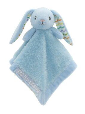 My 1st First Easter Bunny Security Blanket Lovey Blue Easter PL Walmart NWT